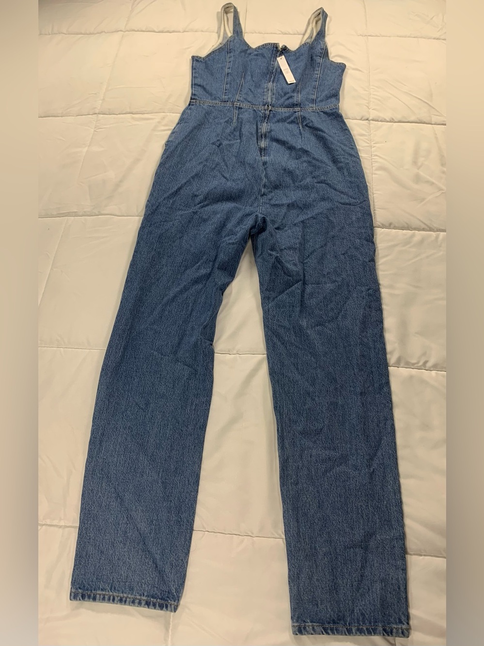 New with tags ASOS denim jumpsuit womens size 10 tall